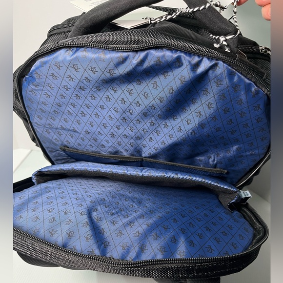 ORIGINAL PENGUIN 9 Pocket Laptop Backpack Padded back & straps - Black - Picture 11 of 16